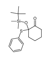 2-tert-butyldimethylsiloxy-2-(phenylthio)cyclohexanone结构式