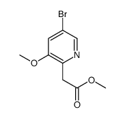 methyl 2-(5-bromo-3-methoxypyridin-2-yl)acetate Structure