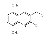 2-chloro-3-(chloromethyl)-5,8-dimethylquinoline结构式