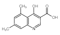5,7-dimethyl-4-oxo-1H-quinoline-3-carboxylic acid Structure