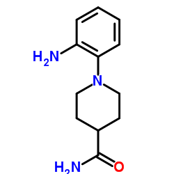 1-(2-Aminophenyl)-4-piperidinecarboxamide structure