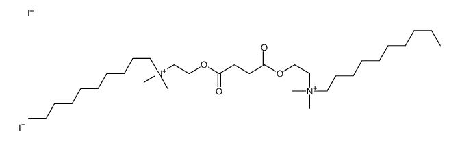 decyl-[2-[4-[2-[decyl(dimethyl)azaniumyl]ethoxy]-4-oxobutanoyl]oxyethyl]-dimethylazanium,diiodide Structure