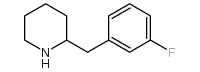 2-[(3-fluorophenyl)methyl]piperidine Structure