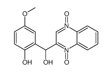 2-[hydroxy-(1-oxido-4-oxoquinoxalin-4-ium-2-yl)methyl]-4-methoxyphenol Structure