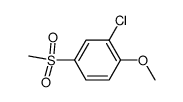 2-chloro-4-methanesulfonyl-1-methoxy-benzene结构式