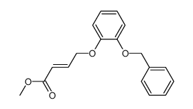 methyl trans-4-(2-benzyloxyphenoxy)-2-butenoate结构式