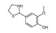 2-Methoxy-4-(1,3-thiazolidin-2-yl)phenol Structure