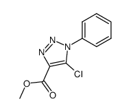 5-chloro-4-methoxycarbonyl-1-phenyl-1,2,3-triazole结构式