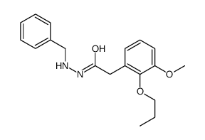 N'-Benzyl-2-(3-methoxy-2-propoxyphenyl)acetohydrazide Structure