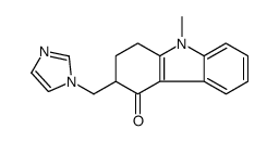 3-(imidazol-1-ylmethyl)-9-methyl-2,3-dihydro-1H-carbazol-4-one结构式