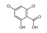 2,4-dichloro-6-hydroxybenzoic acid结构式