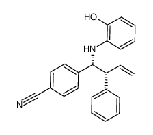 (R,R)-4-[1-(2-hydroxy-phenylamino)-2-phenyl-but-3-enyl]-benzonitrile结构式