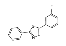 5-(3-fluorophenyl)-2-phenylthiazole结构式