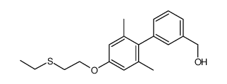 {4'-[2-(ethylthio)ethoxy]-2',6'-dimethylbiphenyl-3-yl}methanol结构式