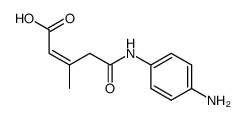 4-(4-amino-phenylcarbamoyl)-3-methyl-cis()-crotonic acid结构式