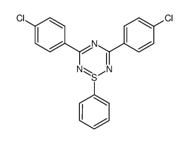 3,5-bis-(4-chloro-phenyl)-1-phenyl-1λ4-[1,2,4,6]thiatriazine Structure