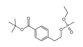 tert-butyl 4-(2-{[ethoxy(methyl)phosphoryl]oxy}ethyl)benzoate Structure