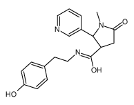 N-(4-hydroxyphenethyl)cotinine carboxamide Structure