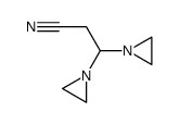 3,3-bis-aziridin-1-yl-propionitrile Structure