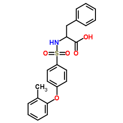 N-([4-(2-METHYLPHENOXY)PHENYL]SULFONYL)PHENYLALANINE Structure