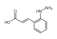 2-hydrazino-cinnamic acid Structure