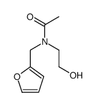 N-(furan-2-ylmethyl)-N-(2-hydroxyethyl)acetamide结构式