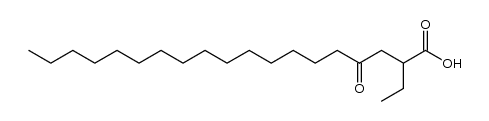 2-ethyl-4-oxo-nonadecanoic acid结构式