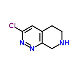 3-氯-5,6,7,8-四氢吡啶并[3,4-c]哒嗪结构式