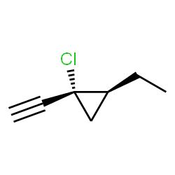 Cyclopropane, 1-chloro-2-ethyl-1-ethynyl-, cis- (9CI)结构式