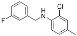 2-氯-N-(3-氟苄基)-4-甲基苯胺结构式