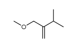 2-(Methoxymethyl)-3-methyl-1-buten Structure