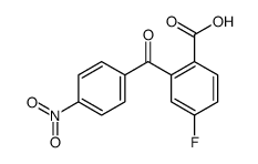 4-fluoro-2-(4-nitrobenzoyl)benzoic acid结构式