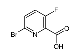 6-BROMO-3-FLUOROPICOLINIC ACID Structure