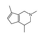 2,4,7-trimethyl-1,3,4,5-tetrahydrocyclopenta[c]pyridine Structure