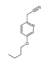 2-(5-butoxypyridin-2-yl)acetonitrile Structure