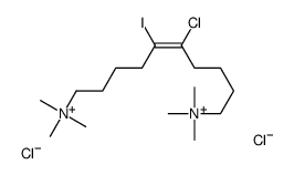 [(E)-5-chloro-6-iodo-10-(trimethylazaniumyl)dec-5-enyl]-trimethylazanium,dichloride Structure