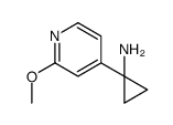 1-(2-methoxypyridin-4-yl)cyclopropan-1-amine结构式