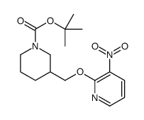 3-(3-Nitro-pyridin-2-yloxymethyl)-piperidine-1-carboxylicacidtert-butylester Structure