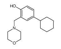 4-cyclohexyl-2-(morpholin-4-ylmethyl)phenol Structure