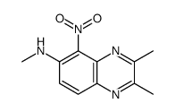 N,2,3-Trimethyl-5-nitro-6-quinoxalinamine结构式