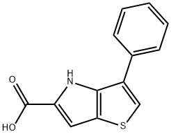 3-phenyl-4H-thieno[3,2-b]pyrrole-5-carboxylic acid Structure