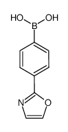 2-(4-boronic acid-phenyl)-oxazole结构式