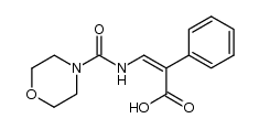 (Z)-3-(morpholine-4-carboxamido)-2-phenylacrylic acid结构式