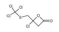 4-chloro-4-trichloromethylthiomethyloxetan-2-one Structure