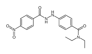 N,N-diethyl-4-[2-(4-nitrobenzoyl)hydrazinyl]benzamide Structure