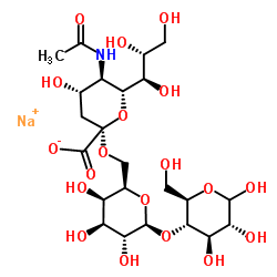N-Acetylneuramin-lactose structure