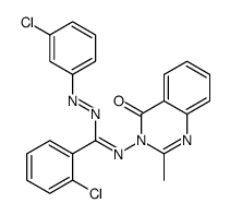 2-chloro-N-(3-chlorophenyl)imino-N'-(2-methyl-4-oxoquinazolin-3-yl)benzenecarboximidamide结构式