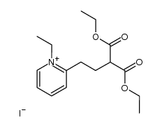 2-[3,3-bis(ethoxycarbonyl)propyl]pyridine ethiodide Structure