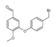 3-[4-(bromomethyl)phenoxy]-4-methoxybenzaldehyde structure