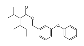 (3-phenoxyphenyl)methyl 3-methyl-2-propan-2-ylpentanoate结构式